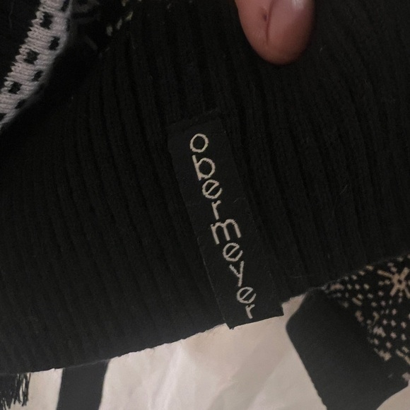 Obermeyer wrap black and white sweater size small - Picture 6 of 8